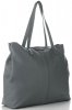 Kožené kabelka shopper bag Vittoria Gotti šedá V5705